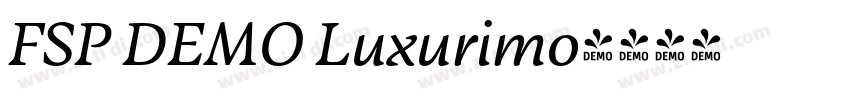 FSP DEMO Luxurimo字体转换 FSP DEMO Luxurimo字体转换